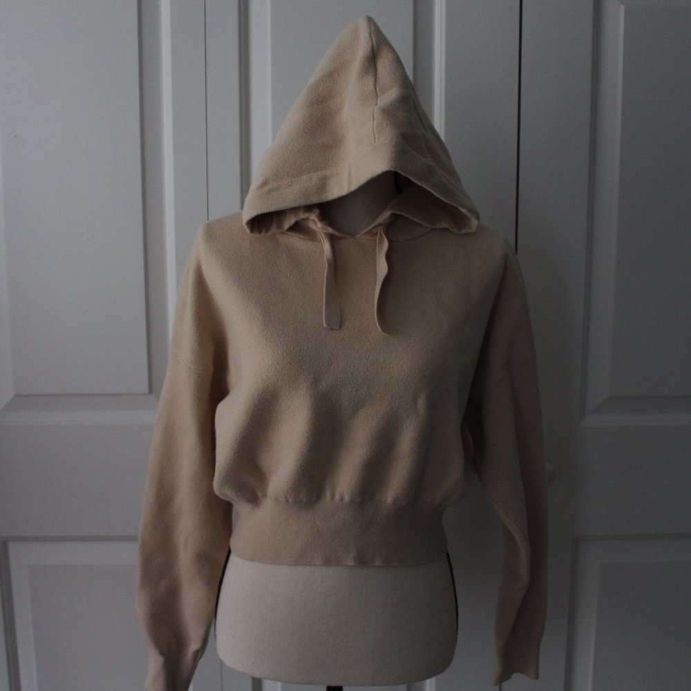 Forever 21 Beige Cropped Hoodie - Picture 2 of 9